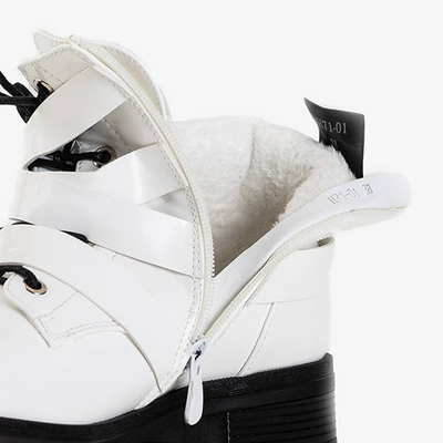 Dámské bílé podlomené tašky Ermite - Obuv