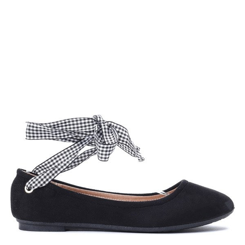 Czarne balerinki- Obuwie