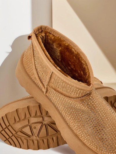 Royalfashion Beige dámské sněhule A'la UGGs Corob