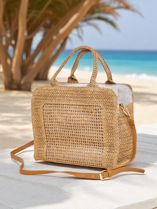 Royalfashion Велика жіноча солом’яна сумка Ariadne Raffia