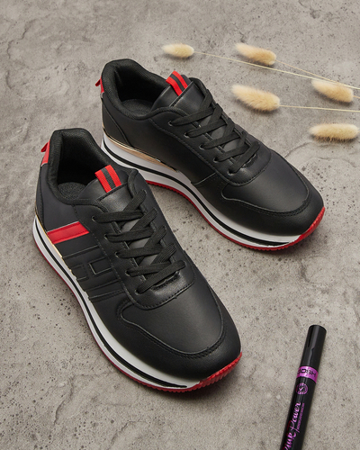 Černá dámská sportovní obuv na platformě Ajiha - Obuv