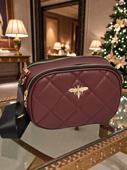 Маленька жіноча стьобана сумочка з екошкіри Connere