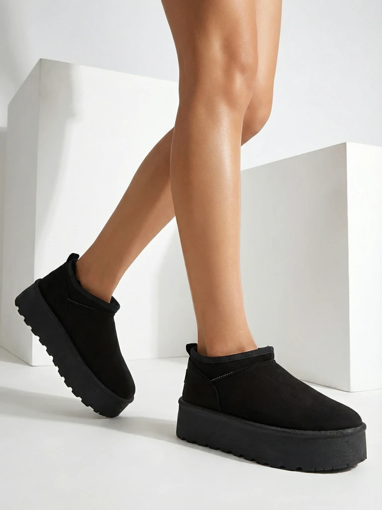 Royalfashion Dámské krátké boty a'la snow boots Ozozi