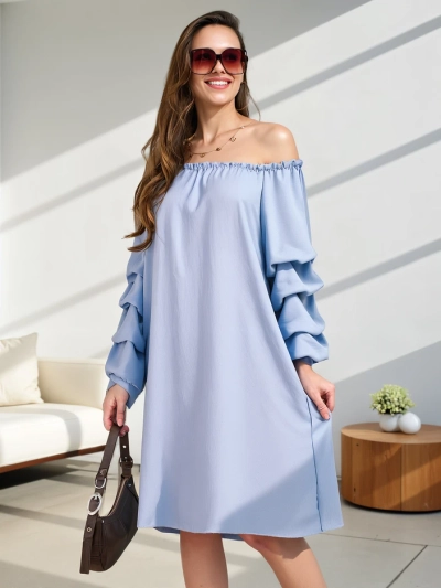 Royalfashion Hladké dámské šaty a la španělské s volány
