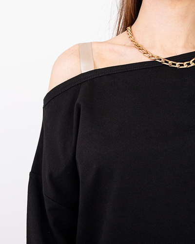 Set dámské černé halenky a sukně- Oblečení