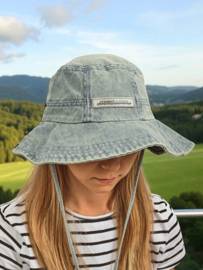 Kalos Džínový Sluneční Klobouk Dámský – antický styl a ochrana UV