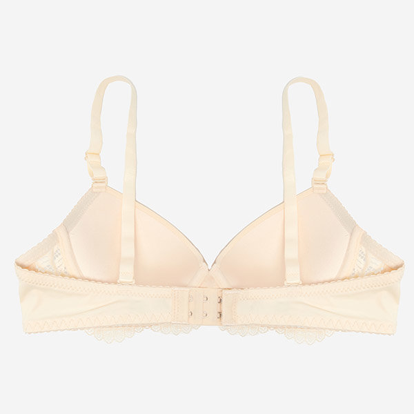 Dámská béžová podprsenka s krajkou - Spodní prádlo