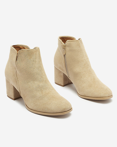 Dámské kozačky z ekokůže ve velbloudí barvě Frenas - Obuv