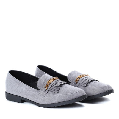 Szare mokasyny Jadoir- Obuwie