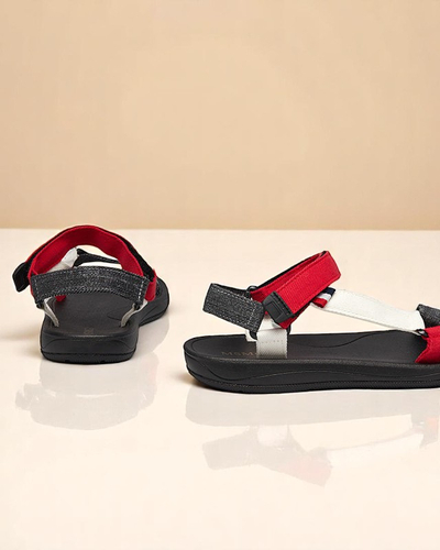 Жіночі Сандалі Luna Червоно-Чорні Синтетичні на Літо