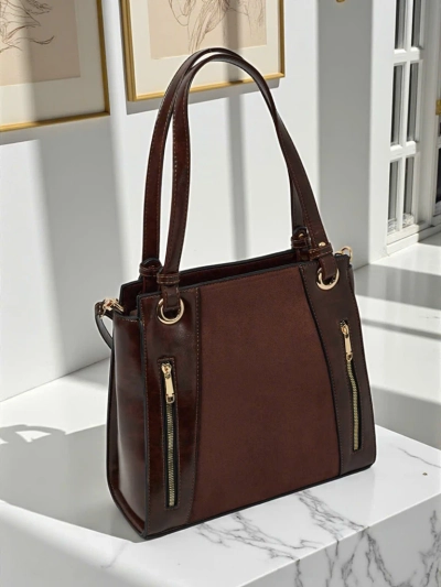 Dámská shopper kabelka z eko kůže Silent Raven