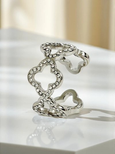 Браслет Ariadne Silverita з кристалами – срібний, геометричний візерунок гламур