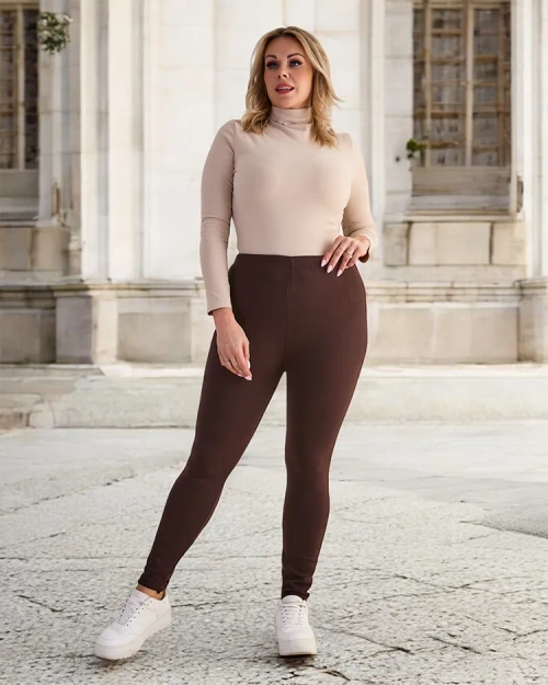 Royalfashion Жіночі утеплені штани-треггінси PLUS SIZE