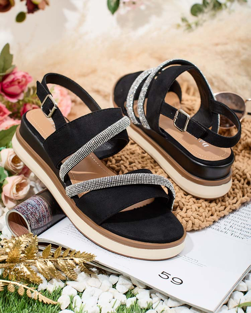 Royalfashion Жіночі босоніжки Obissa на низьких підборах