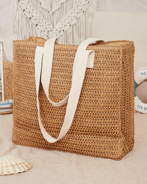 Royalfashion Велика жіноча солом'яна сумка