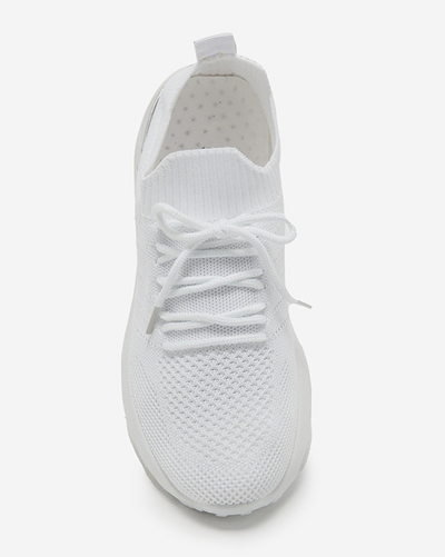 Dámská sportovní obuv Erina z bílé látky - Obuv