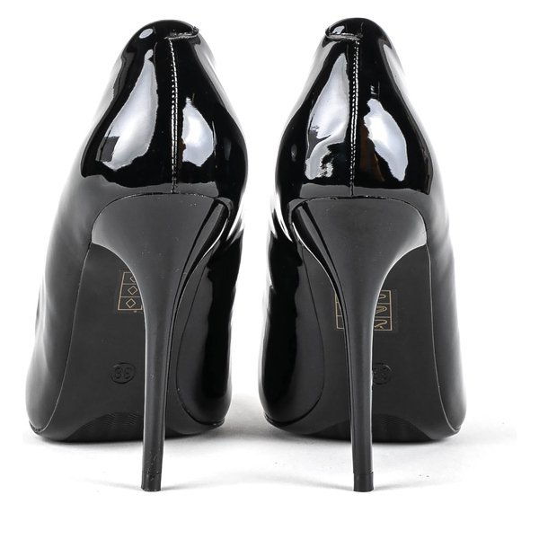 Černě lakovaná čerpadla na vysokém podpatku Blaki - Obuv 1