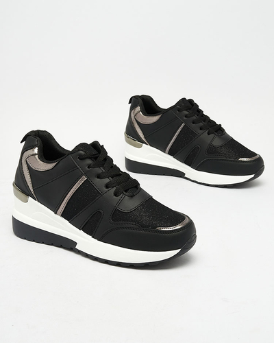 Royalfashion Béžovo-hnědé dámské sportovní tenisky na platformě Lacyrllia