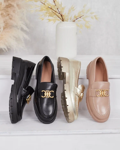 Zlaté Mokasíny Chloé Elegantní Dámský Styl