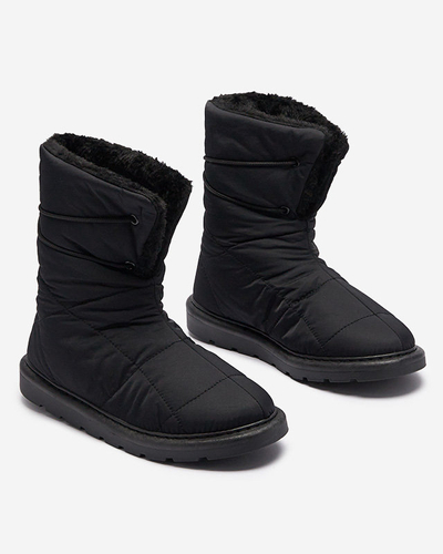 Černé dámské boty a'la snow boots Amirfu- Obuv