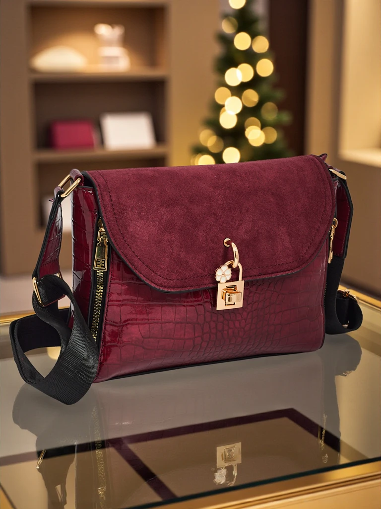 Malá dámská kabelka z eko kůže s ražbou Narelle