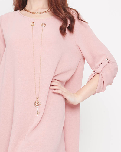 Světle růžové dámské minišaty Oblečení