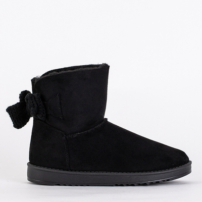 Dámské Kotníkové Boty Aurelia v Černé Barvě na Plochém Podpatku