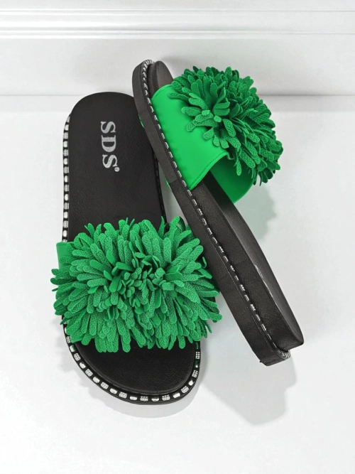 Royalfashion Жіночі шльопанці на плоскій підошві Flora Blide