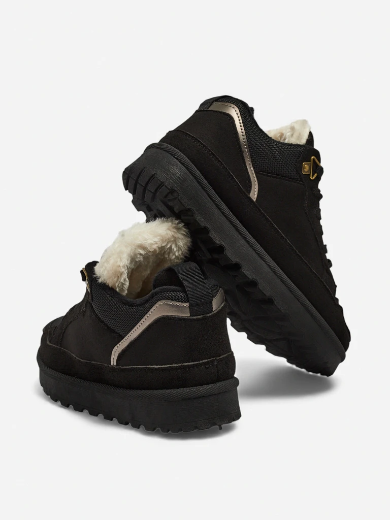 Dámské Tenisky Diana Černé Semišové Pohodlné na Zimu