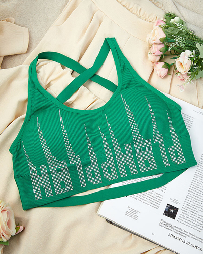 Royalfashion Dámská sportovní podprsenka se zirkony