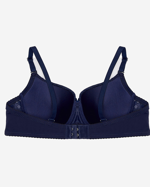 Бюстгальтер темно-синій жіночий з мереживом - Нижня білизна