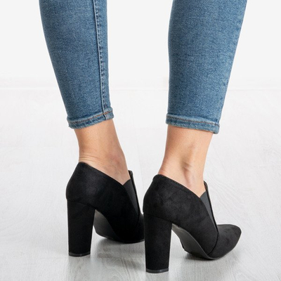 Černé boty na horním sloupku Prisha - Obuv 1