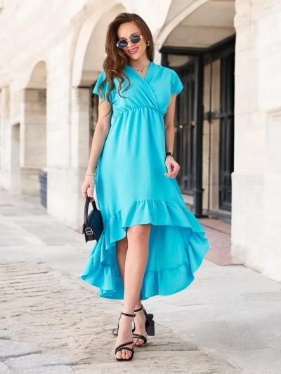 Royalfashion Жіноча міді-сукня з асиметричним подолом