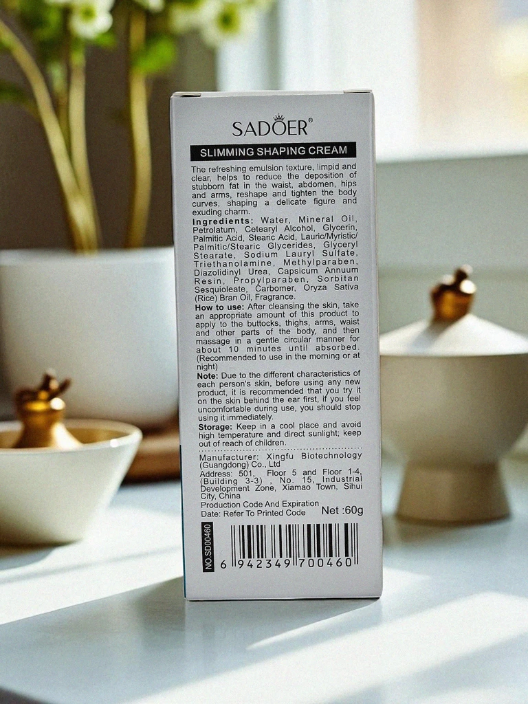 Krém Artemis Sadoer Body Slimming – modelující a zpevňující tělo 60g