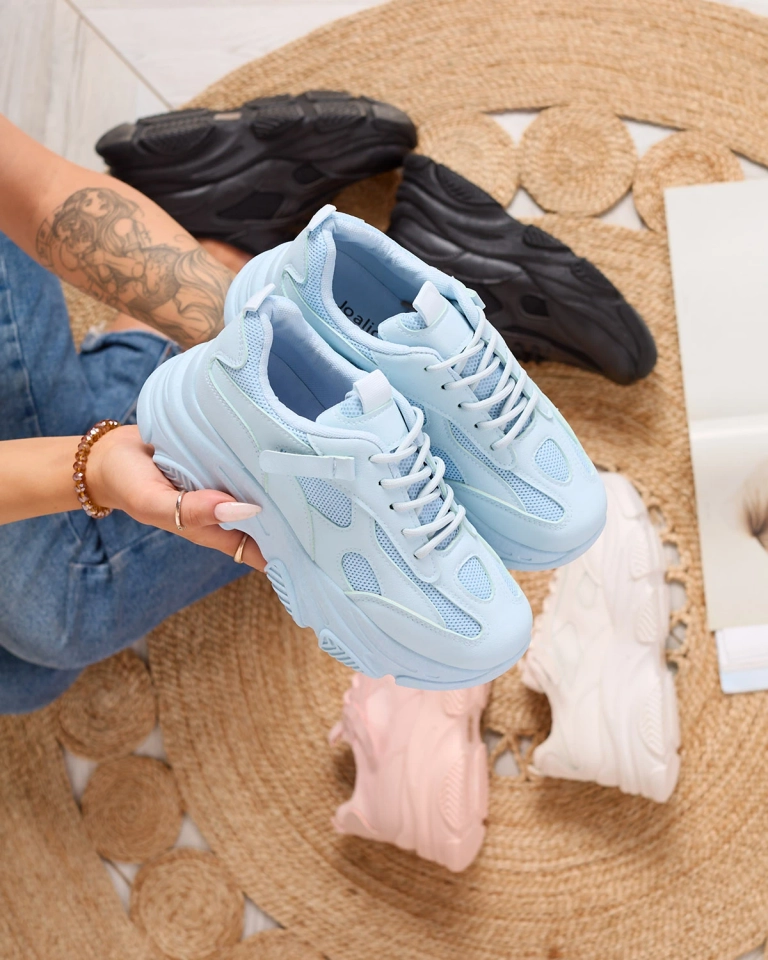 Royalfashion Dámské sportovní tenisky v modré barvě Sutteff