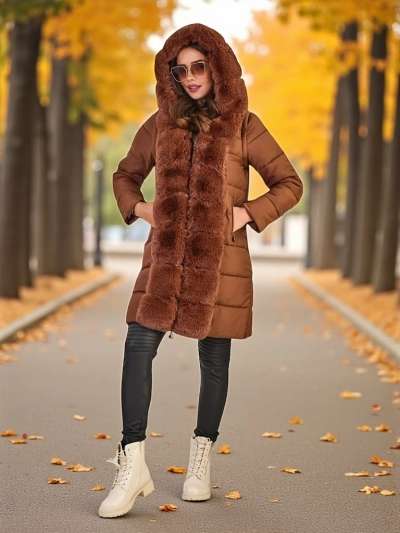 Пальто жіноче Royalfashion з можливістю зйомних рукавів