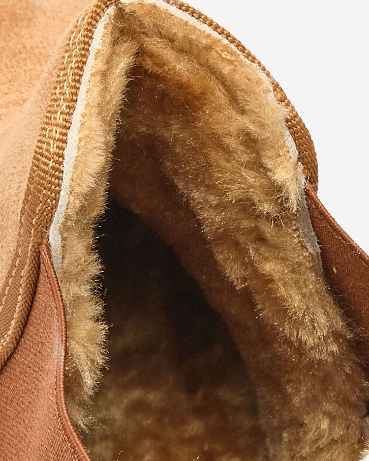 Royalfashion Hnědé dámské sněhule na platformě Stiellsia