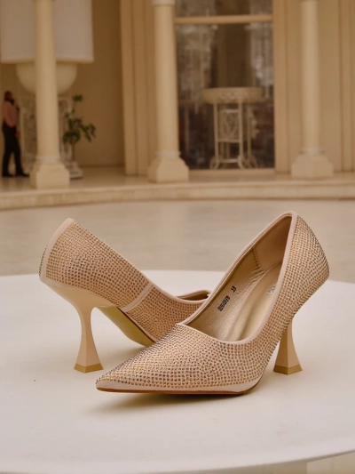 Royalfashion Dámské stiletto boty s rhinestones Gesion