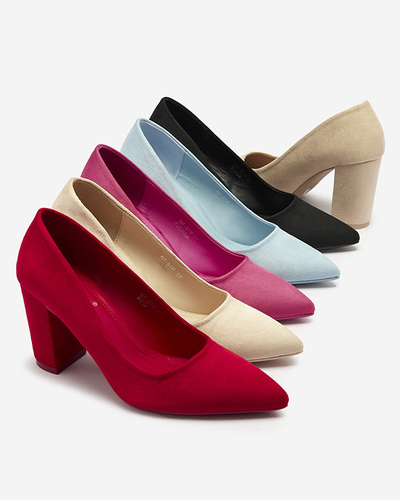 Кремові жіночі туфлі-човники з еко замші Duttos- Footwear