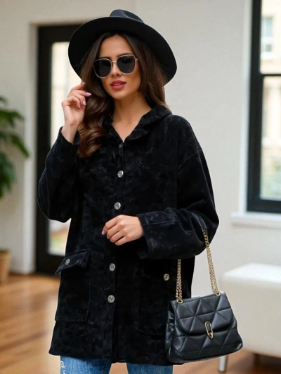 Dámský kardigán Royalfashion se zlatými knoflíky VELIKOSTI PLUS