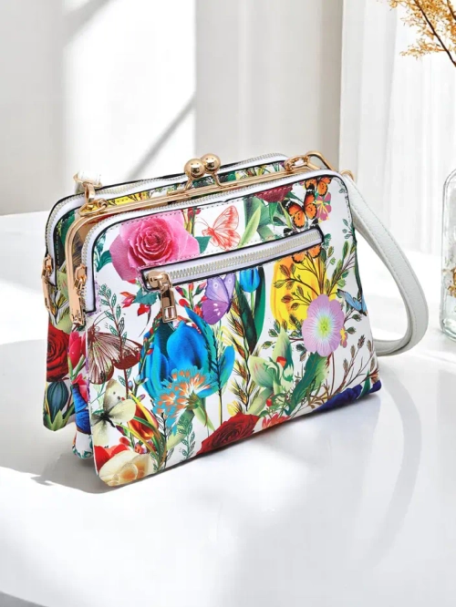 Royalfashion Floral маленька жіноча сумочка з екошкіри