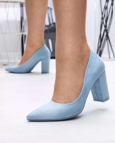 Сині жіночі туфлі-човники з еко замші Duttos- Footwear