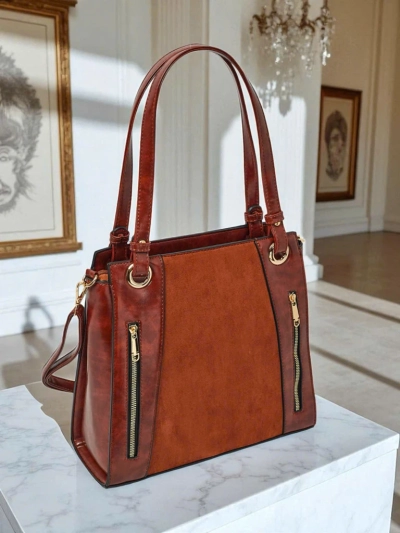 Dámská shopper kabelka z eko kůže Silent Raven