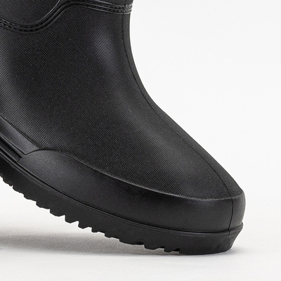Matné černé dámské holínky do deště Aqapi - Obuv
