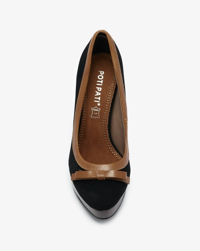 Чорні жіночі туфлі на високій шпильці Zistin- Footwear