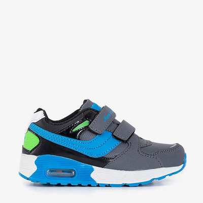 Кросівки для хлопчиків сіро-блакитні Julin - Взуття