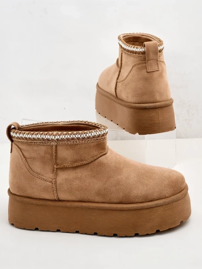 Royalfashion Dámské krátké boty a'la snow boots Xoalla