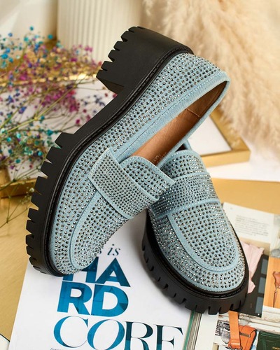 Royalfashion Жіночі мокасини з цирконами Epolls