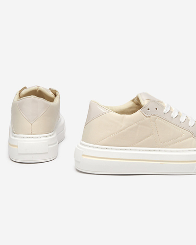 Béžové dámské sportovní tenisky Smaqo - Obuv