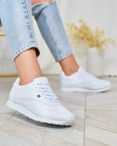 Royalfashion Класичні жіночі білі спортивні кросівки Reurabos